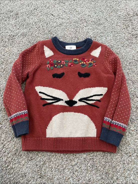 Hanna Andersson Other - Hanna Andersson Girls “fox family” sweater with tail size 4 girls HTF